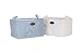 WOOD MEETS COLOR Collapsible Storage Baskets, Universal Household Storage Bins (2 Color, 2 PACK)