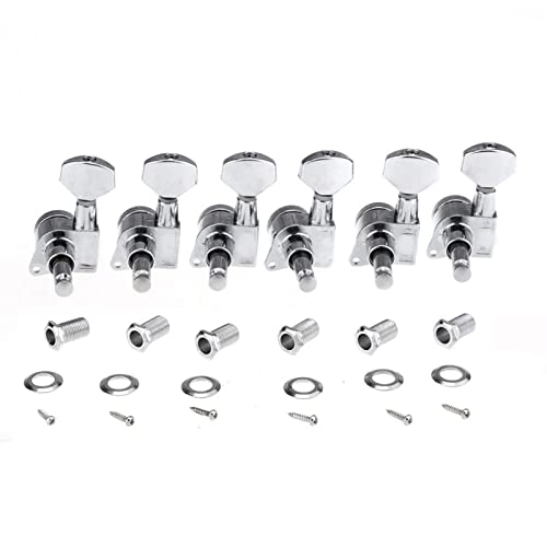 KLKL Chevilles d’accord Guitare 19: 1 Ratio Verrouchon De Verrouillage Tuning PEGS Machines Machines Têtes Définies pour… - Les Beatles, Paul McCartney, John Lennon, RIngo Starr, George Harrison KLKL Chevilles d'accord Guitare 19: 1 Ratio Verrouchon De Verrouillage Tuning PEGS Machines Machines Têtes Définies pour… – Image 3
