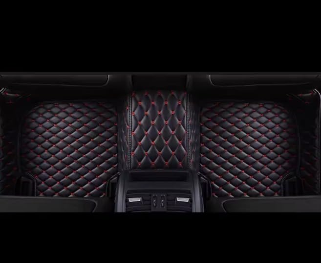 Image of 7D Car Foot Mat for Maruti Suzuki Brezza (2016-2021) | Black Red