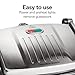 Hamilton Beach Panini Press, Sandwich Maker & Electric Indoor Grill, Upright Storage, Nonstick Easy Clean Grids, Stainless Steel (25410)