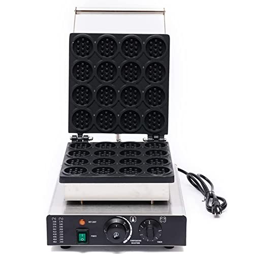 Macchina per Waffle, Mini Macchina elettrica Antiaderente Rotonda con Controllo della Temperatura e del Tempo - Perfetta per Gli Amanti dei Waffle,