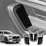 LANGBEAN マツダ CX-60 CX-80 専用 ドアハンドルポケットフロントドア リアドア ドアポケット 収納ボックス 内装パーツ カスタムパーツ マツダアクセサリー 小物入れ 滑り止め ラバーマット付き 4Pセット