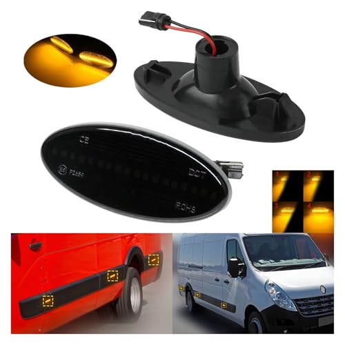 Intermitentes laterales LED dinámicos con señal giro secuencial para Movano MK2 3