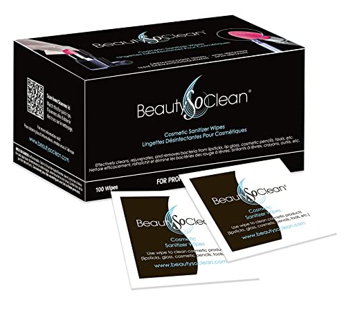 BeautySoClean Cosmetic Sanitizer Wipes (100/pack)