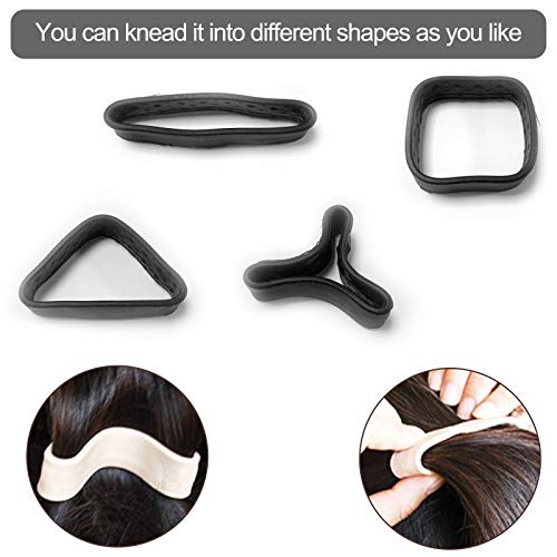 image for Letos Silicone Foldable Stationarity Hair Tie Elastic Hair Band Scrunc