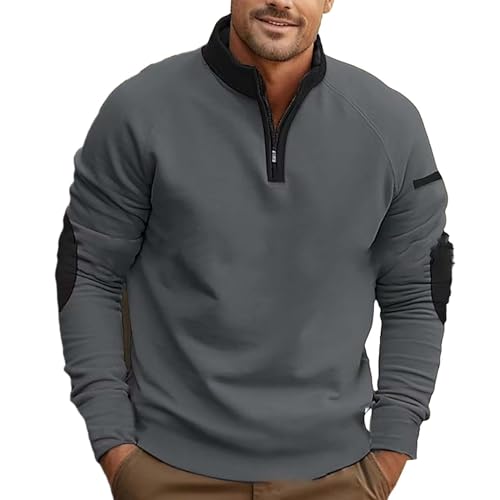 Sudadera casual 1/4 cremallera para caminar y trabajar 2