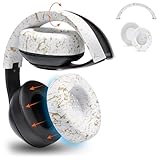 WC SweatZ and BandZ Protective Sweat Cover & Headband Cover Bundle for Beats Studio Headphones by Wicked Cushions | Gold Marble