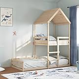 Grand plaisir : avec cette structure de lit superposée pour enfants, vous pouvez créer un refuge qui offre à votre petit grand plaisir avant d'aller dormir. Cet ajout innovant ne sera pas seulement un point focal électrisant, mais apportera également merveille et excitation dans la chambre des enfants. Escabeau confortable : ce lit superposé en bois est équipé d'une échelle pour monter et descendre du lit confortablement.