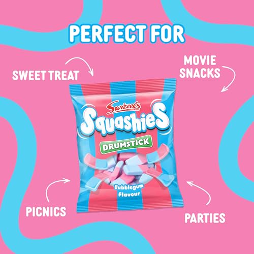 Squashies Sweets - Bubblegum Flavour - Multipack (12 x 140g)