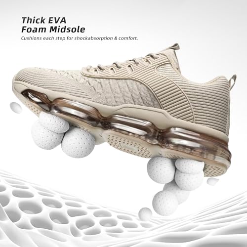 Image of Mens Running Shoes Air Low Top Comfort Walking Lace Up Sneakers Breathable Fashion Tennis Sport Gym Fitness Cross Trainers