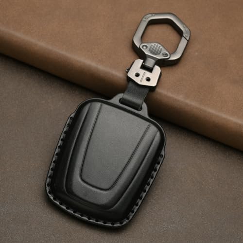Funda de cuero real para llave BMW i3 e i8 con llavero protector elegante 4
