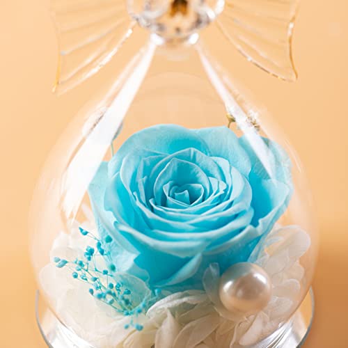 Miofula Rosa Eterna in Angelo Cupola Regalo Mamma