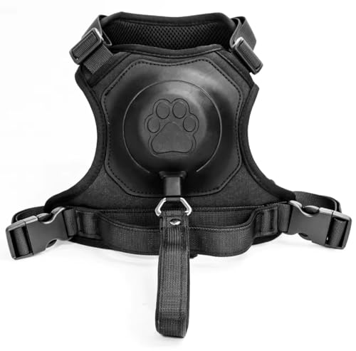 Poochbark 3-in-1 Dog Harness with Built-in Leash, Comfortable Dog Walking Harness with Extendable...