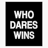 Who Dares Wins - Military Motto of The Special Air Service (SAS), UK Sticker Bumper Sticker Vinyl Decal 5'