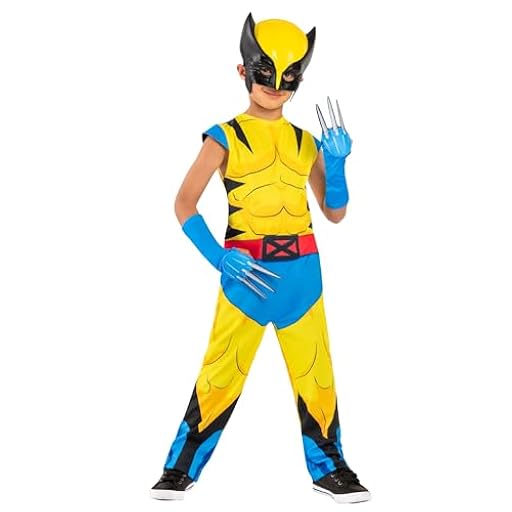 Rubies Disfraz Wolverine Classic para niños y niñas, Jumpsuit, guantes con cuchillas y máscara, Lobezno, Licencia Oficial Marvel Deadpool 3 para Carnaval, Halloween, Cosplay, Fiestas | Ya disponible en tu tienda friki favorita! En mundofriki.es!