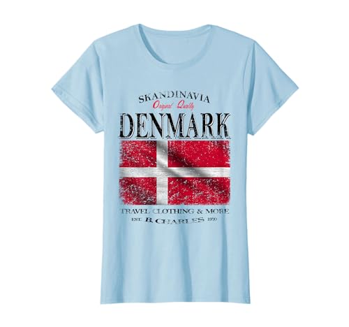 Dänemark Skandinavien Dänemark Flagge Urlaub T-Shirt