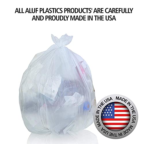 Sacs poubelle transparents grand format 45 gallons Aluf Plastics 9 microns - 6