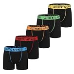 The Essentials Wardrobe Boys FCO 5 Pack Boxer - 10/11 YRS - Black