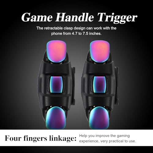 OKUMEYR Game Trigger Pair Mobile Gaming Controller Accessories Black - image 7