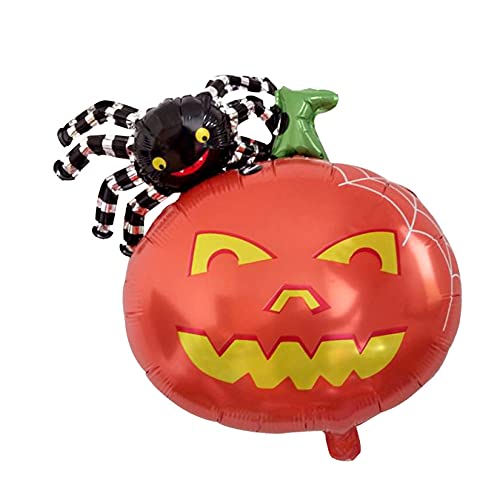 Hummcqit Halloween Party Décorations 3D Ballons Décorations Citrouille Cat en Forme De Chat Ballon Forme Spider Fantôme Ballon Ballon Ballon Fantôme Ballon Heureux Halloween Bat Ballon pour Cover