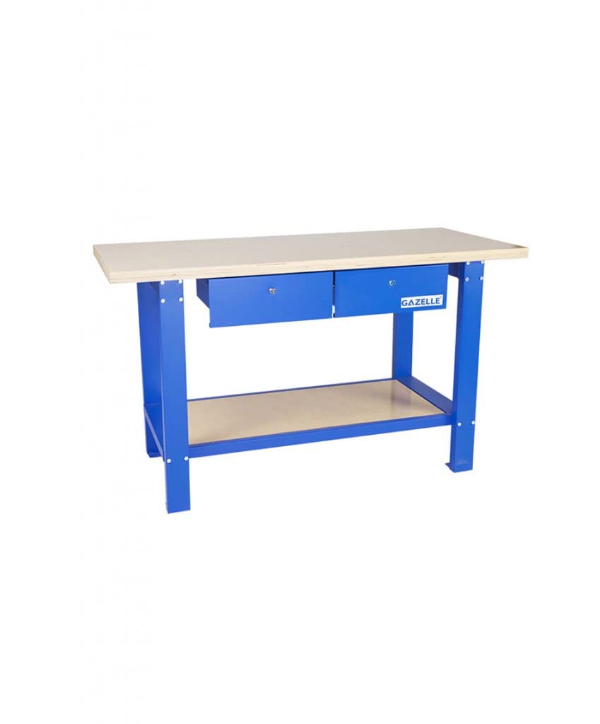 ABBASALI G2604 59 INCH SOLID WOOD TOP WORKBENCH WITH DRAWERS