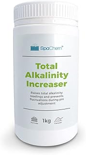 1kg Spa Total Alkalinity Plus/Increaser, TA Plus, Alkalinity Raiser plus pH Balancer - Spa Chemicals for hot tubs, spa's, swimming pool water treatment.