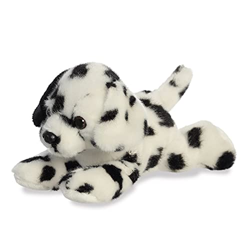 Aurora, 31821, Mini Flopsies Dipper Dalmatiner Hund, 20,3 cm, weiches Spielzeug, schwarz und weiß