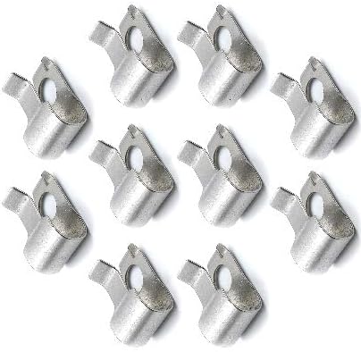 10 PCS Turbo Wastegate Actuator Rod Clip 06J145220A, Metal Turbocharger Rattle Fix Clip for VW Audi Golf Passat Jetta CC EOS A3 Q3 TSI FSI Engine, Silver Turbo Clamp Set