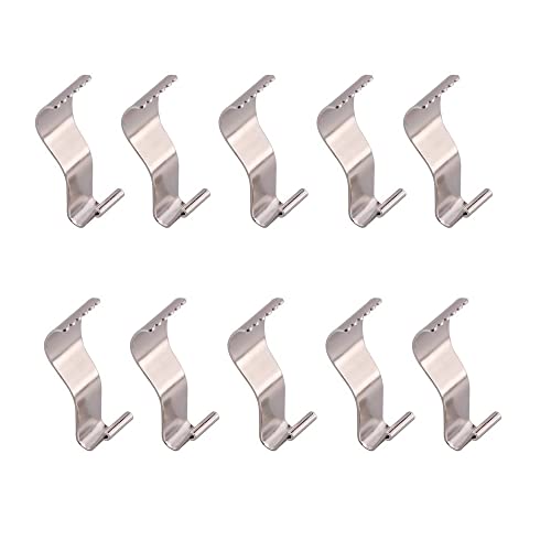 10 Piece No Hole Heavy Duty Hanger Vinyl Siding Hooks Jagged Design to Increase Grip