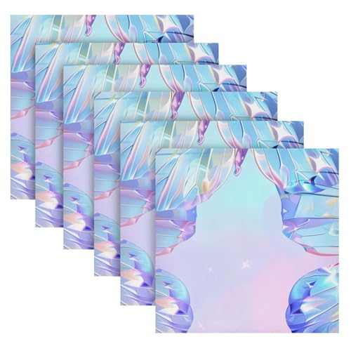 Servilletas de tela multicolor pack 6 20x20 in miniatura 2