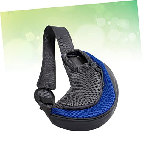 Mipcase 2 Pçs De Ombro De Gatos Poliéster Tamanho Único Azul Pet Cross-Body Bolsa De Viagem Pequena