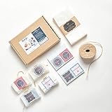 Soap Packaging Set 100 PCS | Cookie Bags | Wax Paper Bags | Water and Grease Resistant Paper Bags with 100 pcs. Handmade Sticker Labels and 120-ft. Natural Jute Twine