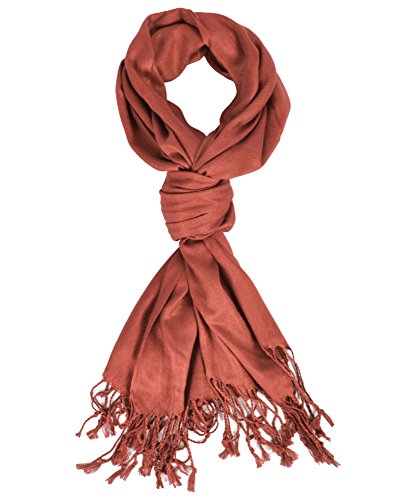 Elegant Rust Pashmina Scarf
