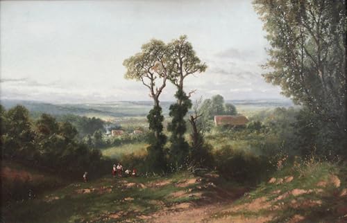 Toile Environs de Paris par Arsenio Cintra Da Silva - Tableau Paysage pour Salon 60x90cm