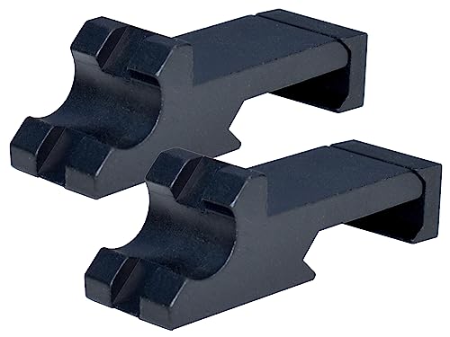 Kexuan 2PCS 1 Slot Weaver Style 45 Degree Offset Rail Mount for Red Dot Sight,Laser, Flashlight