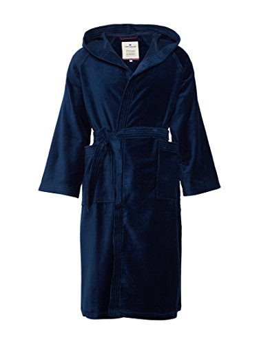 Preisvergleich Produktbild TOM TAILOR Damen Bath Bademantel mit Kapuze Navy,S
