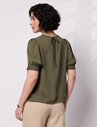 Image of Symbol Premium Women's Puff Sleeve Top | Regular Fit | Desk-to-Dinner (Available in Plus Sizes)