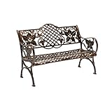ANTIKES KLASSISCHES DESIGN: Der antike Stil macht ihn für jeden Garten oder jedes Zuhause geeignet, und drei kreisförmige Blumenmuster bilden den Stuhlsitz und präsentieren unsere kreativen Designs. Er sorgt nicht nur für ein angenehmes Sitzgefühl, sondern dient auch als tolle Dekoration