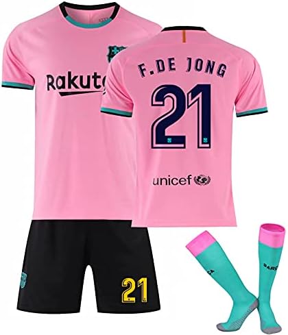 Amazon Co Jp サッカーユニフォーム子供大人用 デブライネ 背番号21 バルセロナジャージ 21ホームアンドアウェイメッシの試合 Tシャツ 半ズボン サッカーウェア レプリカマッチ トレーニングチームスポーツウェア 通気性 ユニセックス Size L スポーツ アウトドア