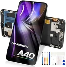 per Samsung Galaxy A40 A405F LCD Schermo - per Galaxy A40 LCD Display Digitizer SM-A405FN A405FM A405S Touch Screen Sostituzione Vetro Assemblea con Riparazione Kit (Nero con Cornice)