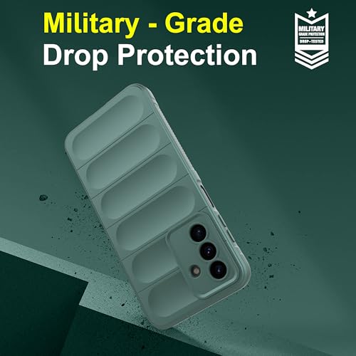 Image of Zapcase Back Case Cover for Samsung Galaxy A26 5G | Compatible for Samsung Galaxy A26 5G Back Cover | Liquid Silicon Magic Case with Camera Protection | Dark Green