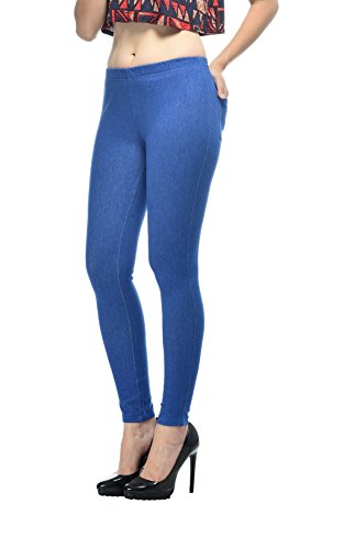 Image of Frenchtrendz Women's Skinny Fit Mid Rise Stretchable Cotton Spandex Jegging Pull On (XS-4XL)