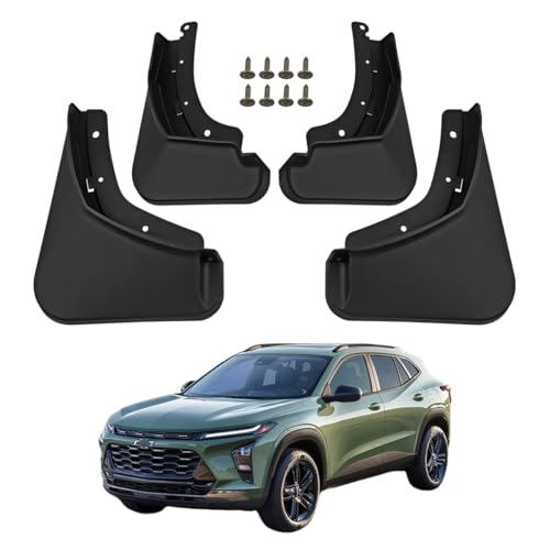Image of Mud Flaps for 2024 2025 2026 Chevy Chevrolet Trax Splash Guards Mud Guards Front & Rear SUV Set of 4PCS Black Heavy Duty Compatible with Trax MudGuards Exterior Accessories