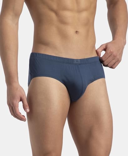 Image of Jockey 8035 Men Super Combed Cotton Solid Brief with Ultrasoft Concealed Waistband (Pack of 2)