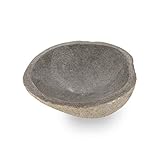 Höhe: ca. 10 cm wohnfreuden Schale Flussstein ca 30 cm innen poliert Pflanze Dekoration Wohnen
