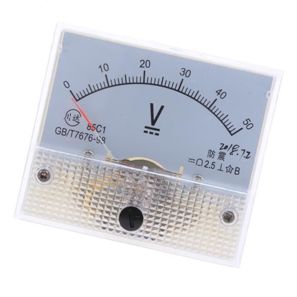 Bnf® 5x85C1 DC Rectangle Ammeter Amp Current Tester Analog Panel Voltmeter 0-50 V Home & Garden | Tools | Measuring & Layout Tools | Electrical Testers-image-6