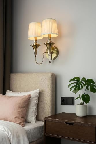 Image of Traditional White Shead Double Light