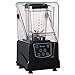 Licuadora De Batidos Grande, Licuadora De Encimera con Control De 5 Velocidades, Batidora De Alta Velocidad De 2200 W para Bar, Tienda De Té con Leche, Familia, Tienda De Refrigerios, Hotel,Negro