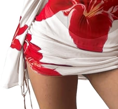 Image of ZAFUL Womens Swimsuit Cover Up Dress Off Shoulder Hollow Coverup Bathing Suit Mesh Swim Beach Dress