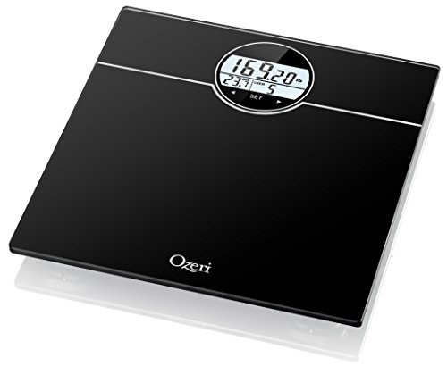 Ozeri Weightmaster (440 Lbs / 200 Kg) Bath Scale With Bmi, Bmr And 50 Gram Weight Change Detection, Black #TOP2